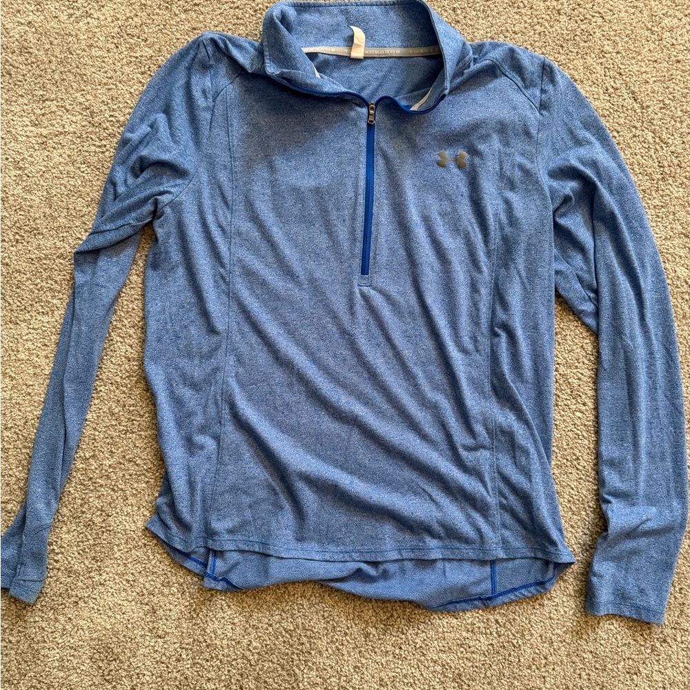 Under Armour Heathered Blue Quarter-Zip